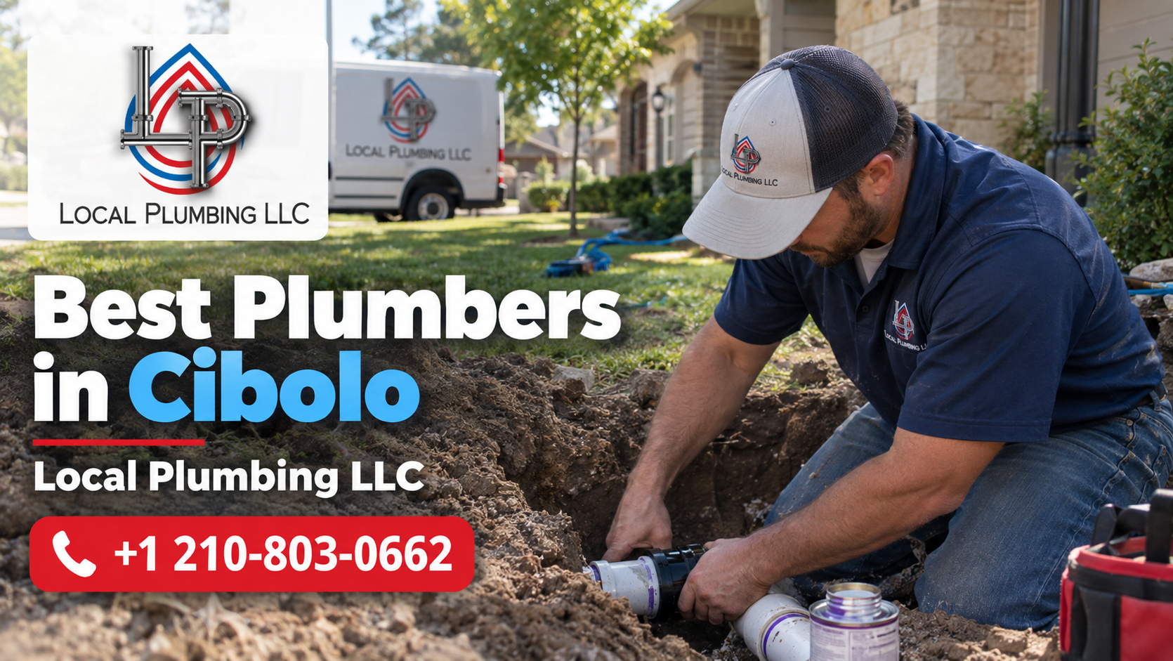 Local Plumbing LLC plumber repairing underground pipes in Cibolo