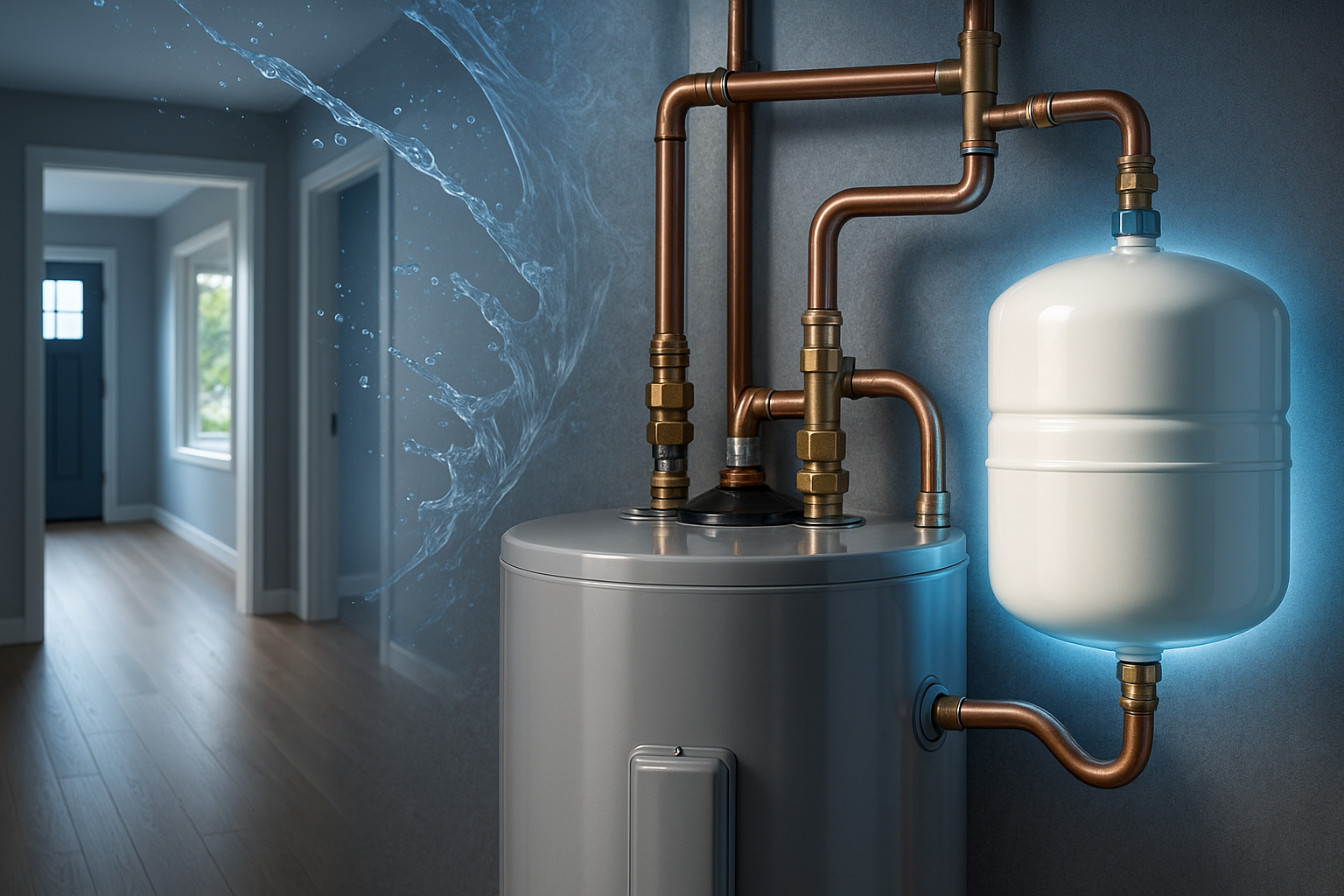Modern boiler with properly working expansion tank Modern boiler with properly working expansion tank