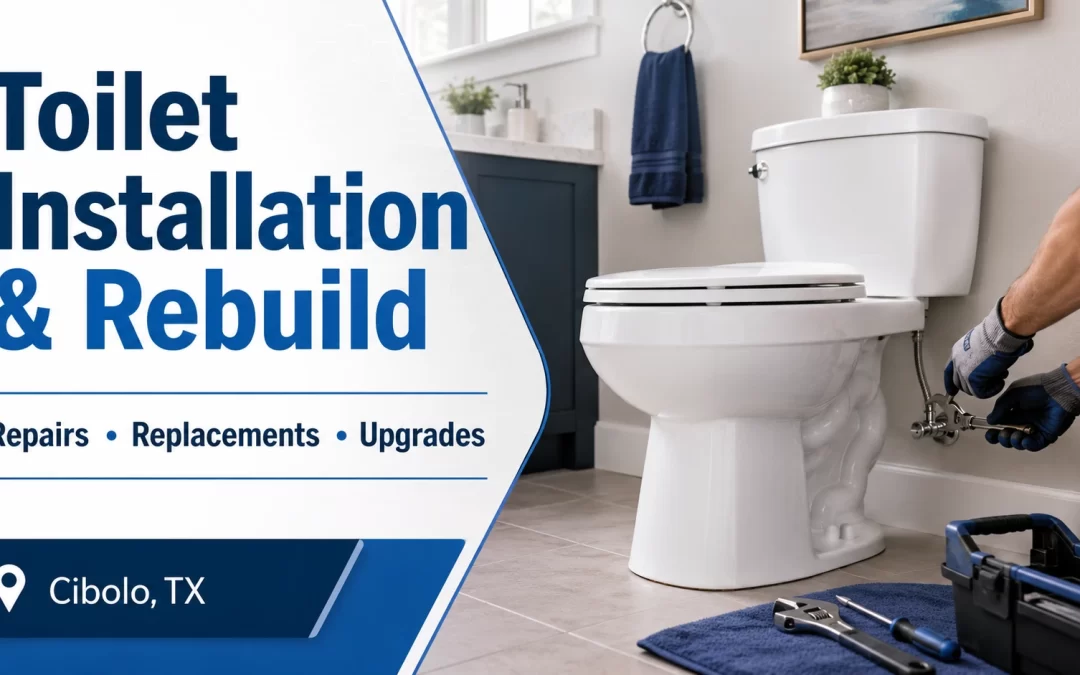 Repairs, Replacements, and Upgrades For Toilet Installation and Rebuild in Cibolo, TX